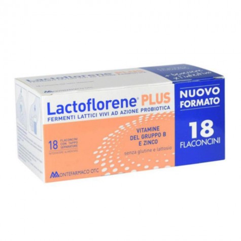 Lactoflorene plus 18 flaconcini da 180ml - Fermenti lattici vivi