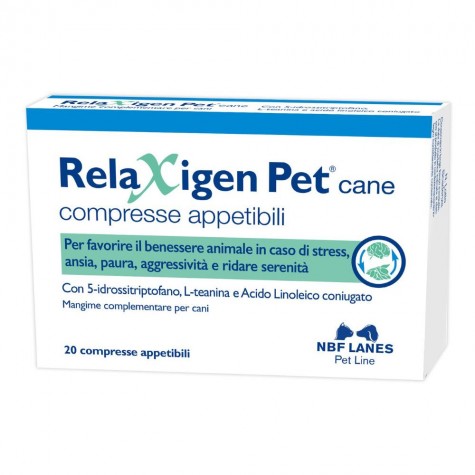 Relaxigen pet cane 20 compresse - integratore per il benessere del cane in periodi di stress
