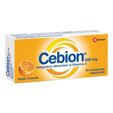 Cebion vitamina c masticabile 20 compresse - integratore di vitamina c