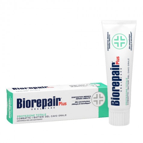 Biorepair protezione totale 75 ml - dentifricio anti placca
