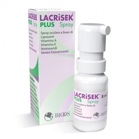Lacrisek Plus Spray 8 ml- collirio idratante per occhi secchi 