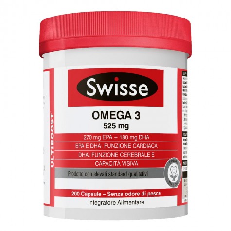  Swisse Omega 3 200 capsule- Integratore per Cuore e Vista