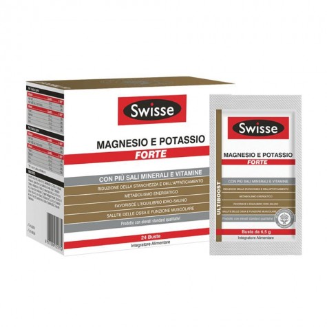 Swisse Magnesio e Potassio Forte 24 Bustine - Integratore di magnesio e potassio