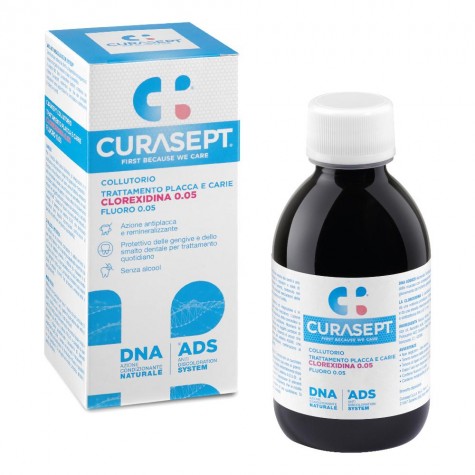 Curasept ADS DNA Clorexidina 0.05 Collutorio 200 ml - collutorio anti carie e anti placca