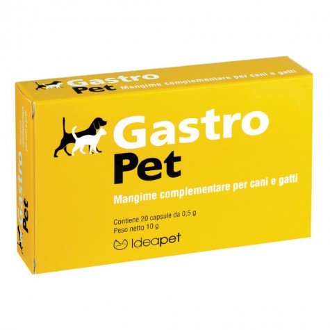 Gastro Pet 20 capsule - Integratore Veterinario per Benessere Intestinale di Cani e Gatti